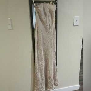 Princess Polly Strapless Cream Dress